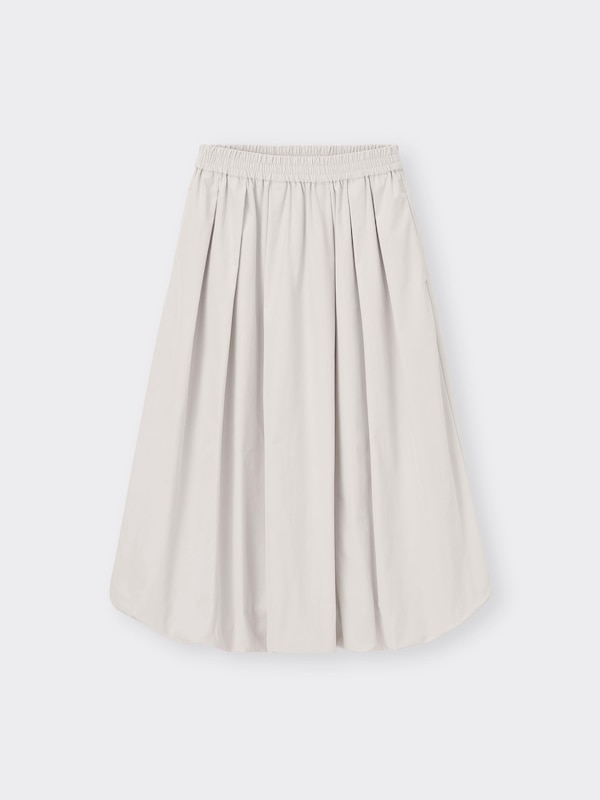 Bubble Hem Midi Skirt