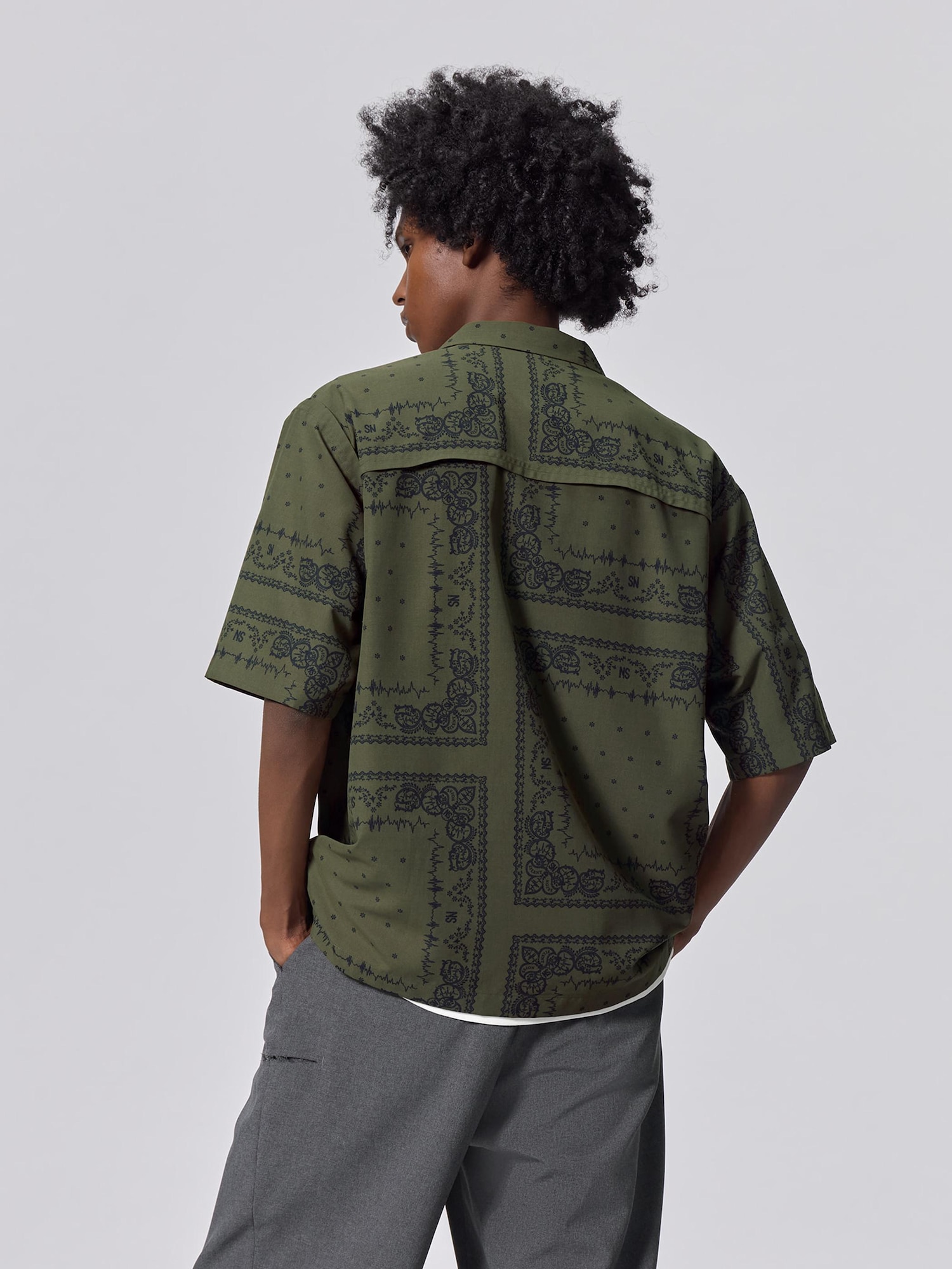 Open Collar Shirt | HalfSlv | Pattern | UNDERCOVER | GU US