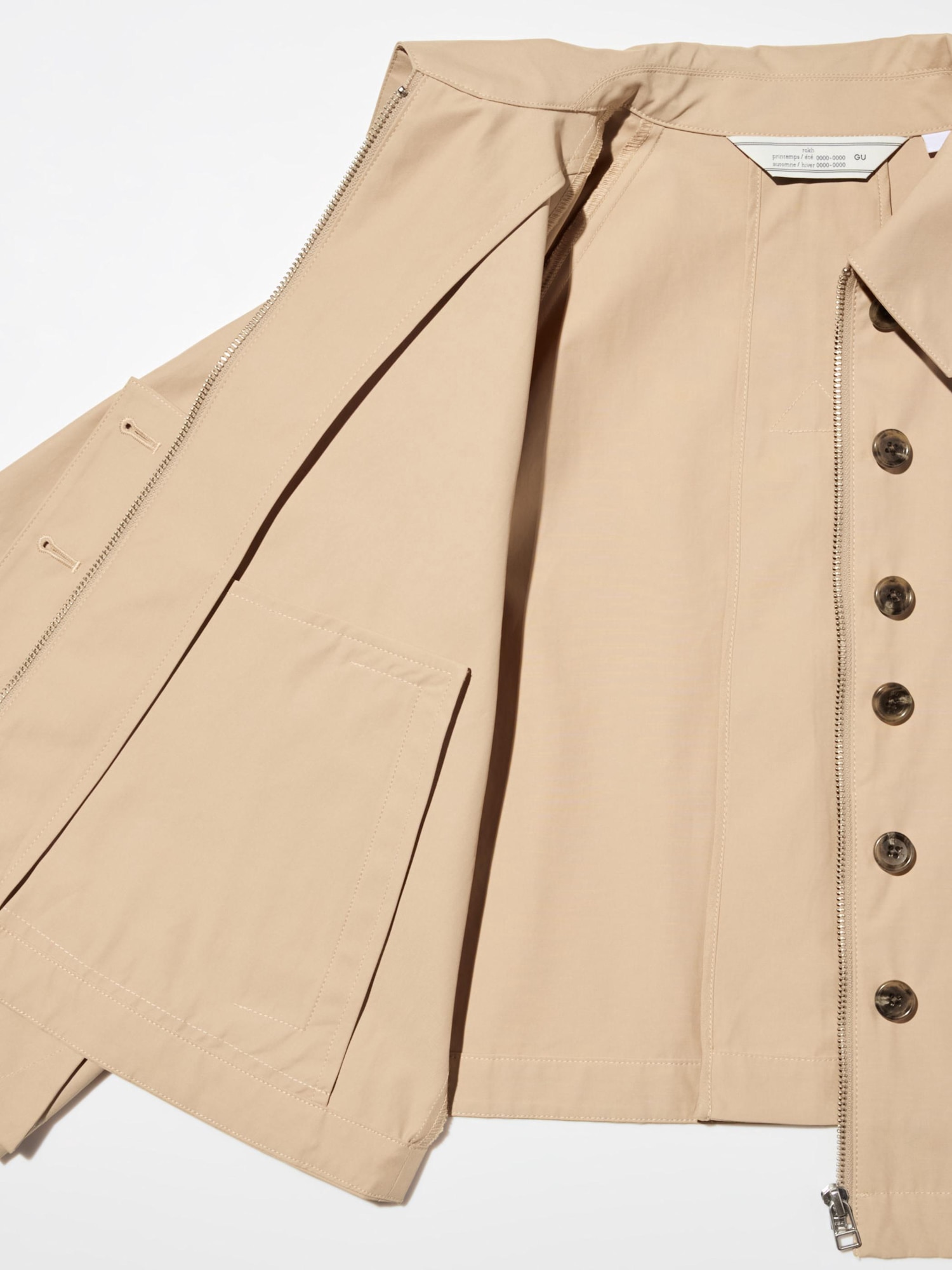 GUショートケープコートby rokh オリーブMサイズ Short Cape Coat | by rokh | GU US