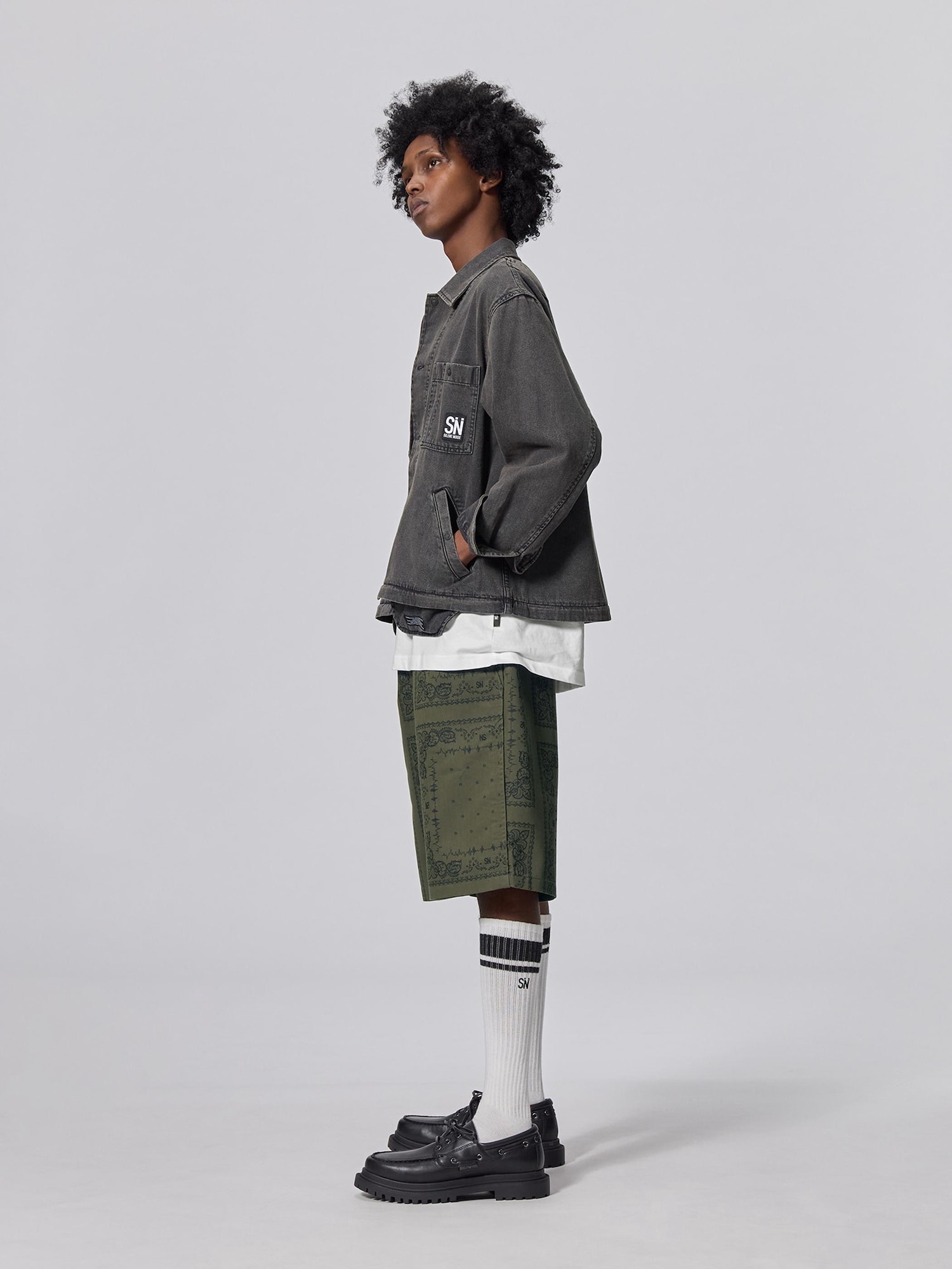 More様確認用 Cotton Relaxed Shorts | Pattern | UNDERCOVER | GU US