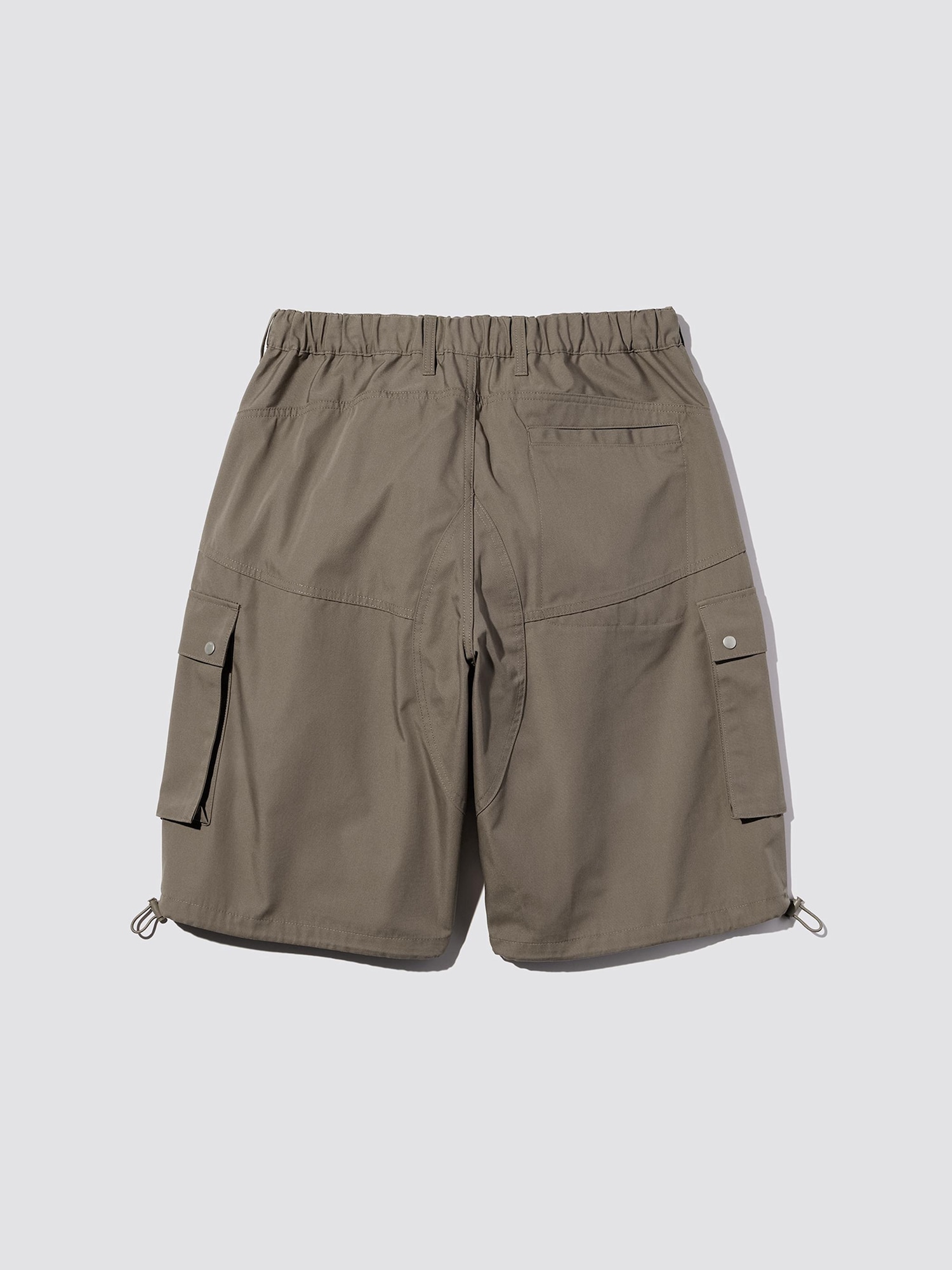 ★ODOR★ Caston raw shorts P0000FWE Ivory Loose-wide-leg Bermuda shorts with elasticated
