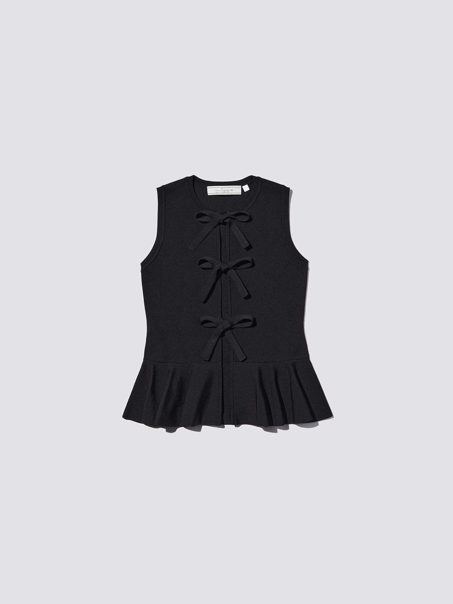 Women's Front Ribbon Sweater | Sleeveless | by rokh | GU US