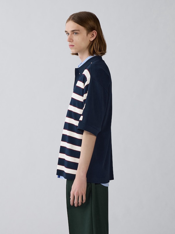 Knitted Polo Shirt | HalfSlv | by rokh