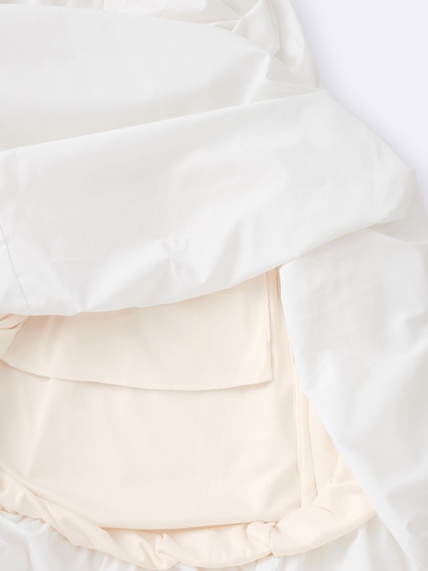 Bubble Hem Midi Skirt