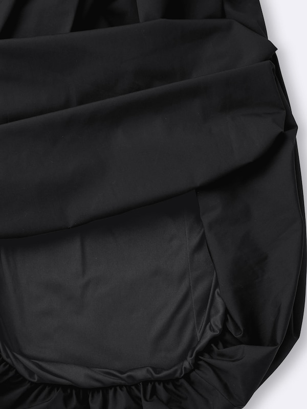 Bubble Hem Midi Skirt