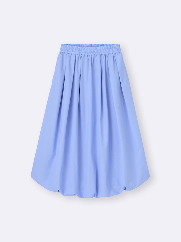 Bubble Hem Midi Skirt
