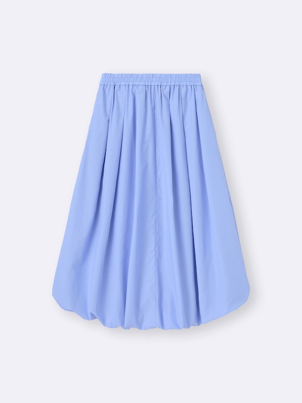 Bubble Hem Midi Skirt