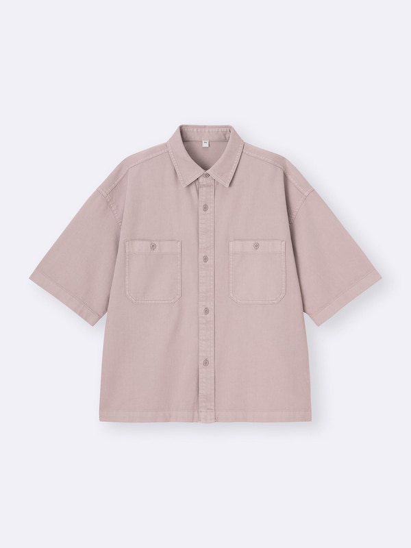 Twill Boxy Work Shirt | HalfSlv