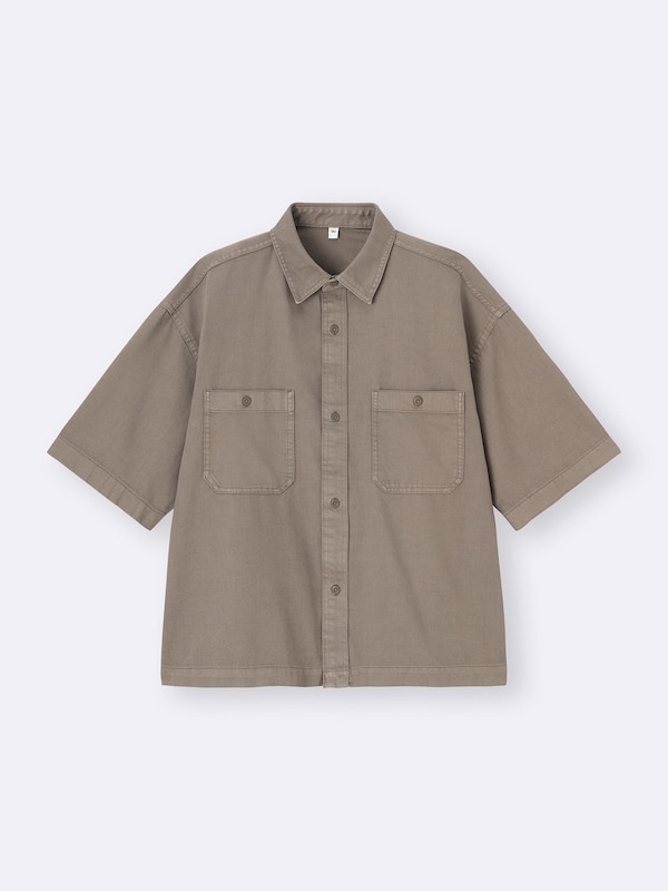 Twill Boxy Work Shirt | HalfSlv