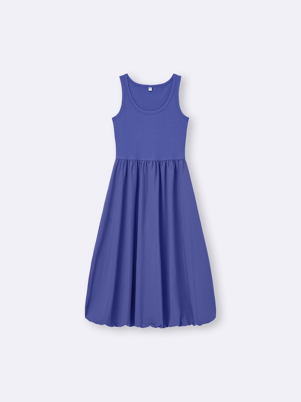 blue dress cotton on Boden Girls Bubble Hem Rib Dress in Blue
