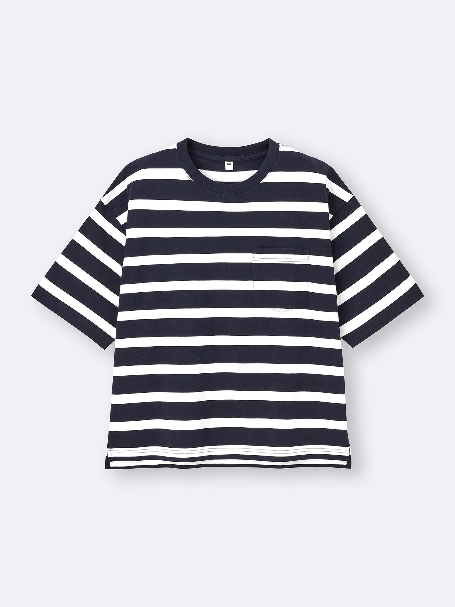 Unisex Boxy T-Shirt | HalfSlv | Striped | GU US