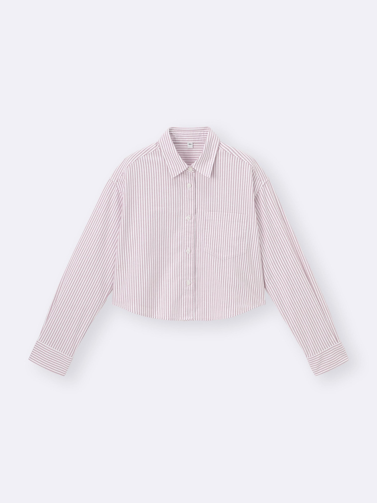 ★SS25★AMI PARIS★Striped Oxford クロップシャツ★ AMI Paris Striped Shirt | FARFETCH TH