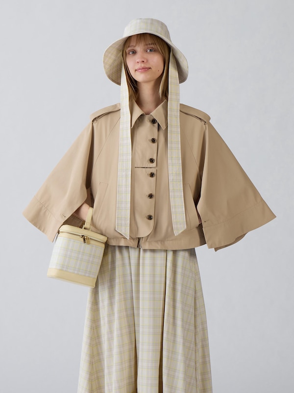 Wide Brim Hat | Checked | by rokh