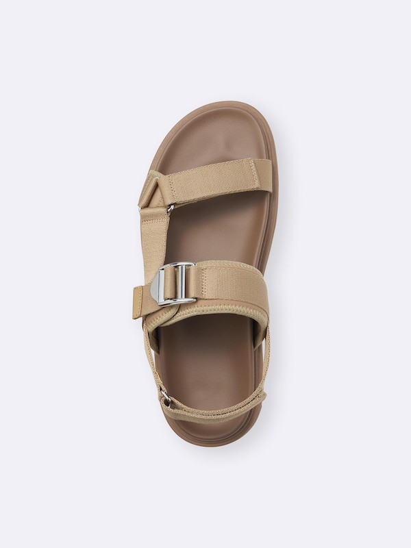 Metal Buckle Tape Sandals