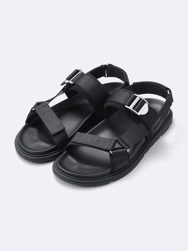 Metal Buckle Tape Sandals