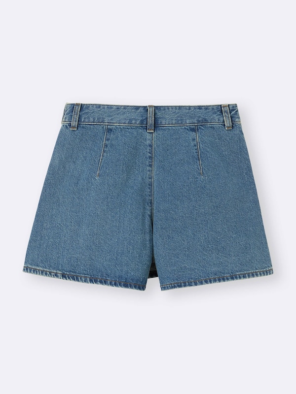Denim Wrap Skort