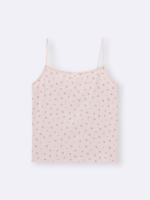 Cotton Blend Cropped Camisole | Dry | Rose