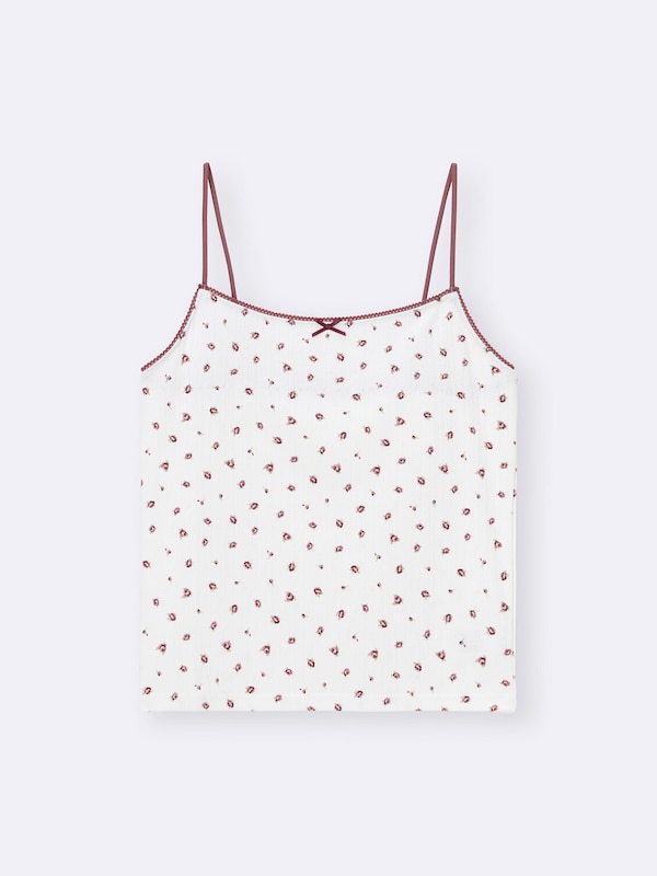 Cotton Blend Cropped Camisole | Dry | Rose