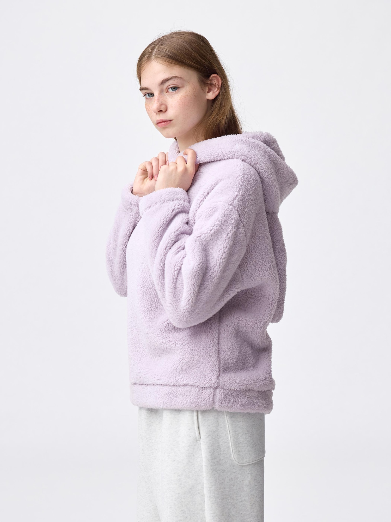 Marshmallow Feel Hoodie | Rabbit | GU US