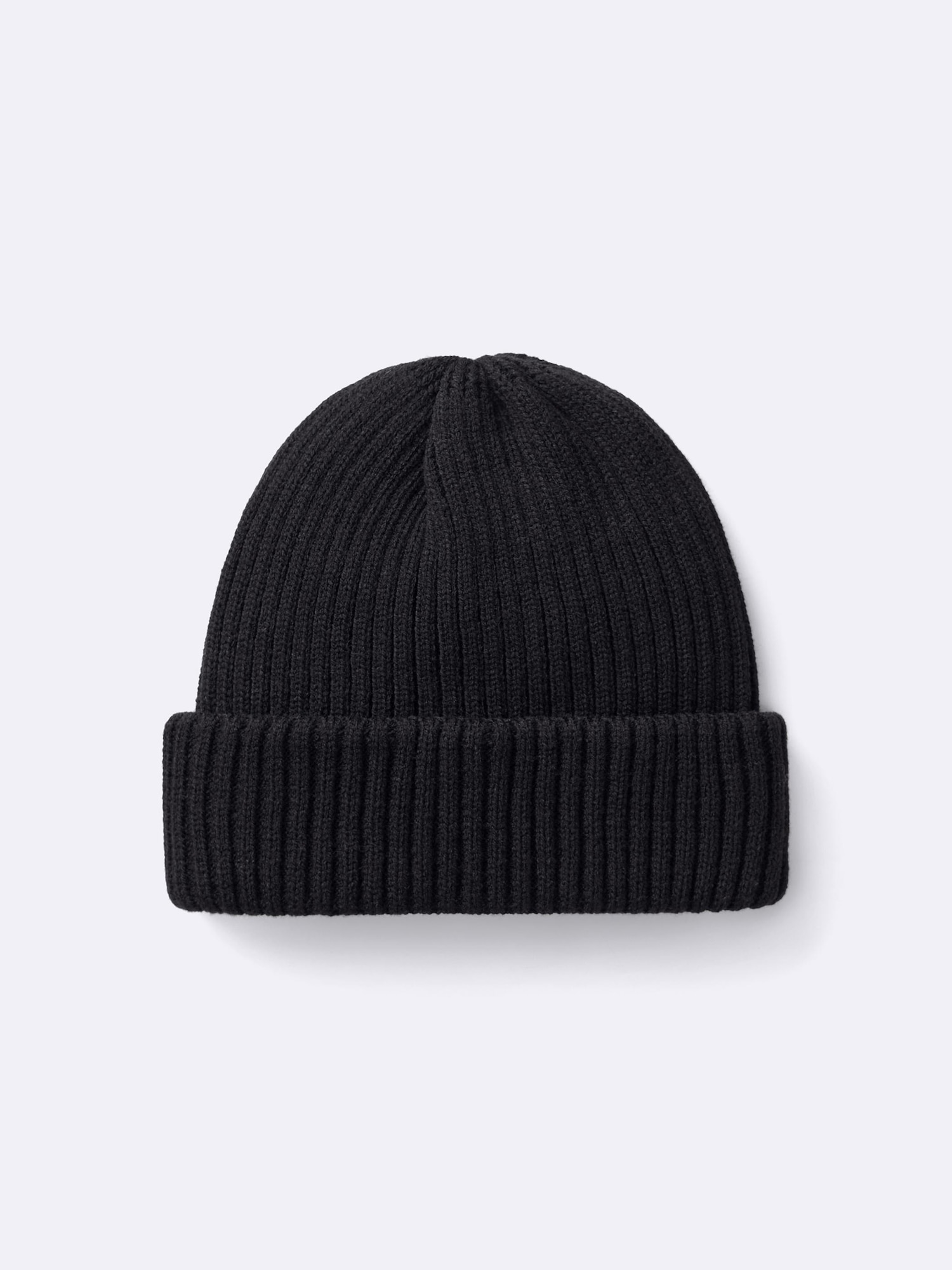 帽子 everyone cotton rib beanie (BLACK) everyone cotton rib beanie (BLACK) ニット帽