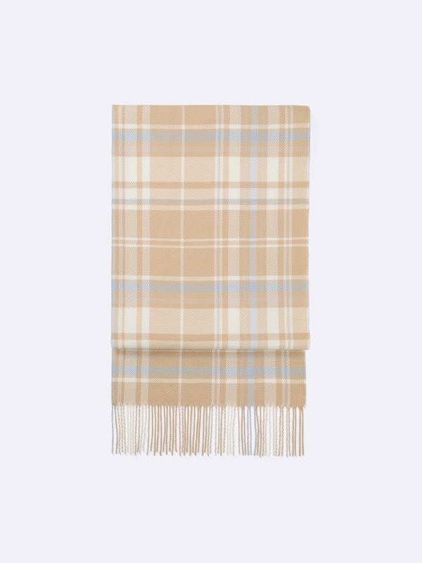 STYLE-HEAT Checked Scarf