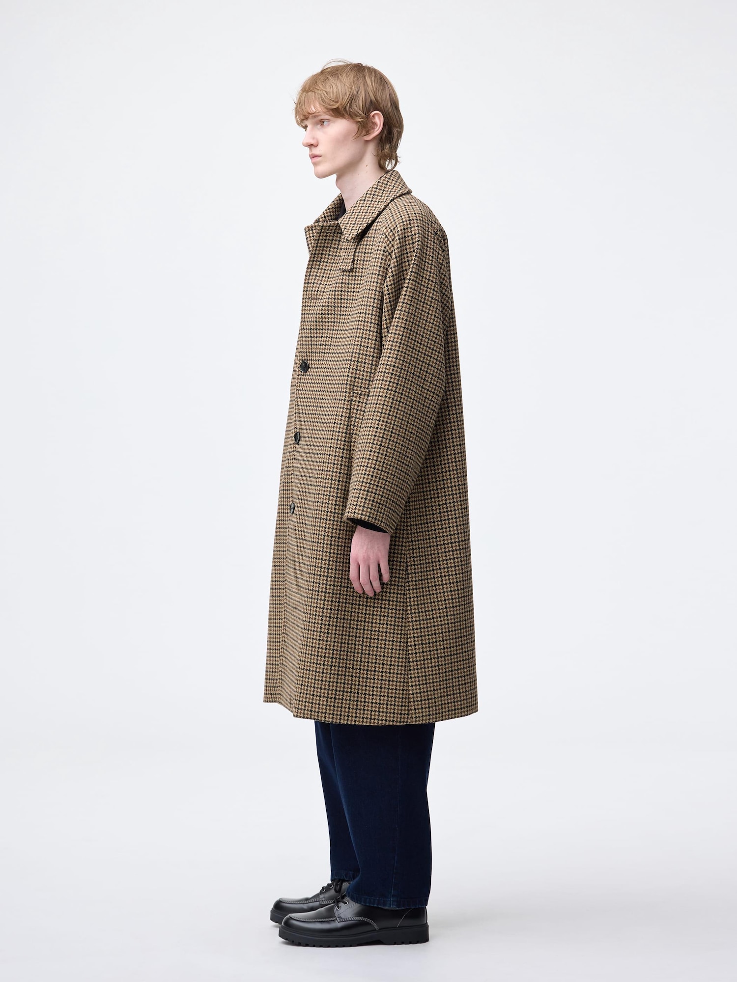 専用clesste wool melton balmacaan coat COZY MELTON Balmacaan Coat | GU US