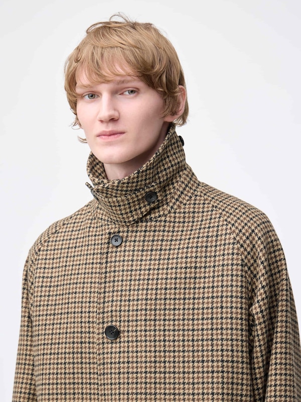 COZY MELTON Balmacaan Coat