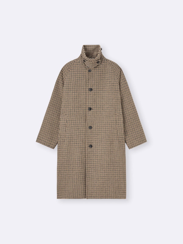 COZY MELTON Balmacaan Coat
