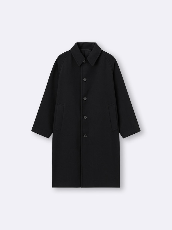 COZY MELTON Balmacaan Coat