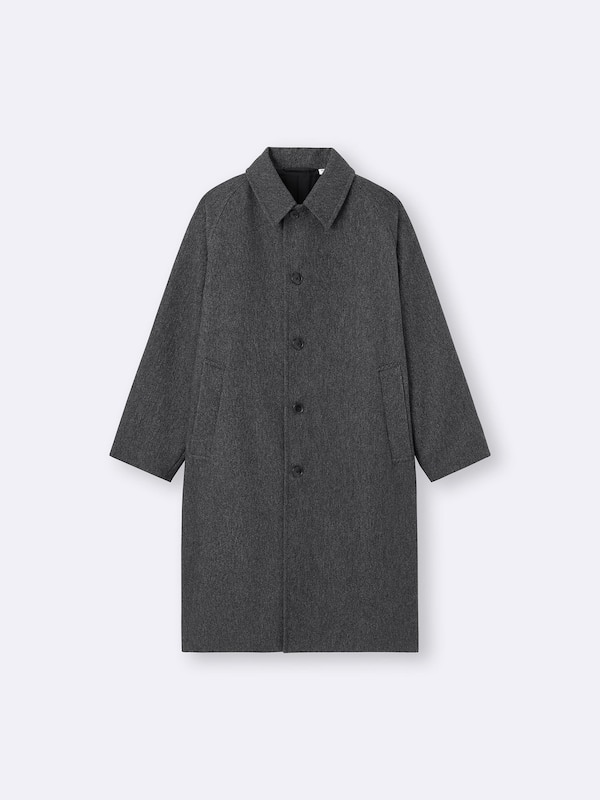 COZY MELTON Balmacaan Coat
