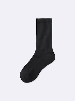 Ribbed Pile Crew Socks