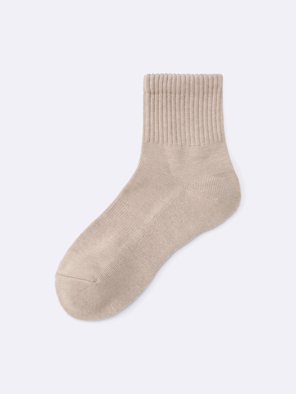 Ribbed Pile Ankle Socks