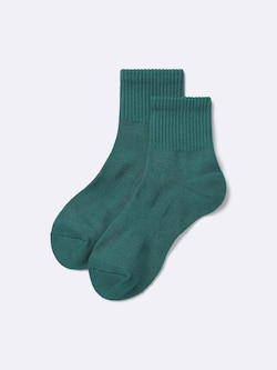 Ribbed Pile Ankle Socks