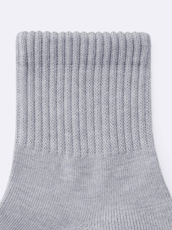 Ribbed Pile Ankle Socks