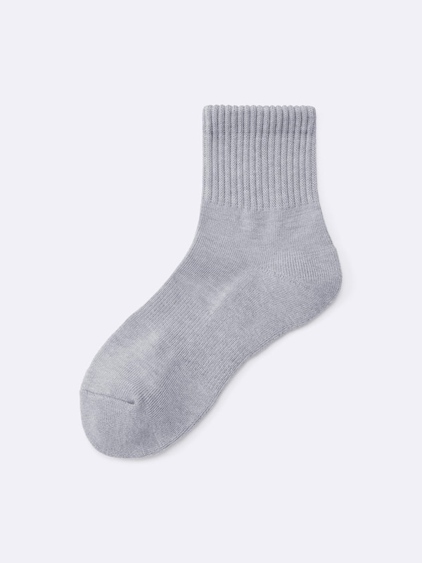 Ribbed Pile Ankle Socks