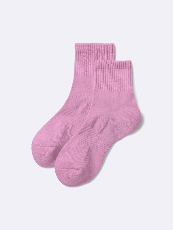 Ribbed Pile Ankle Socks