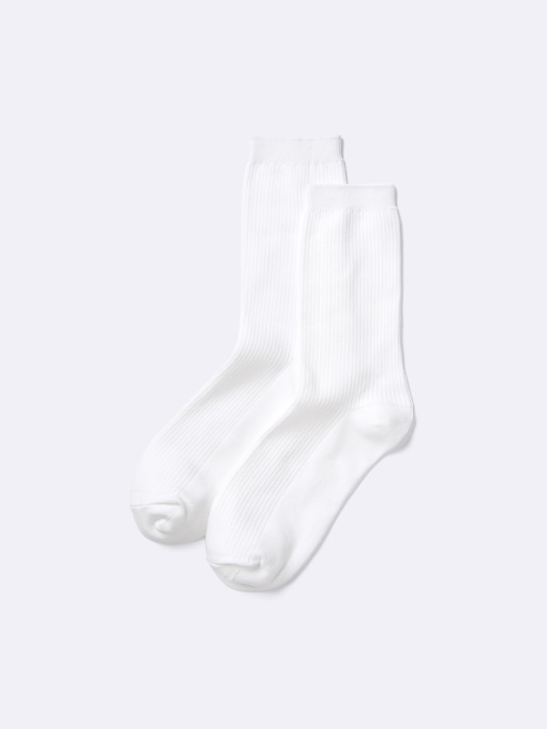 Ribbed Crew Socks
