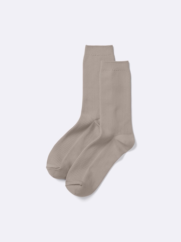 Ribbed Crew Socks