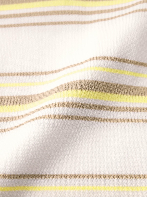 Washable Striped Polo Sweater | Short