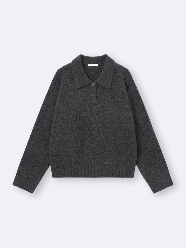 Puff Knit Polo Shirt