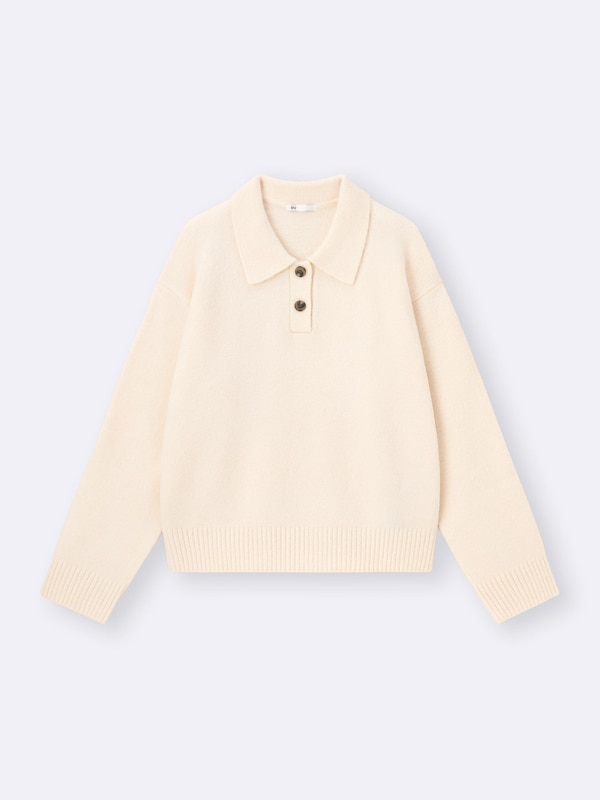 Puff Knit Polo Shirt