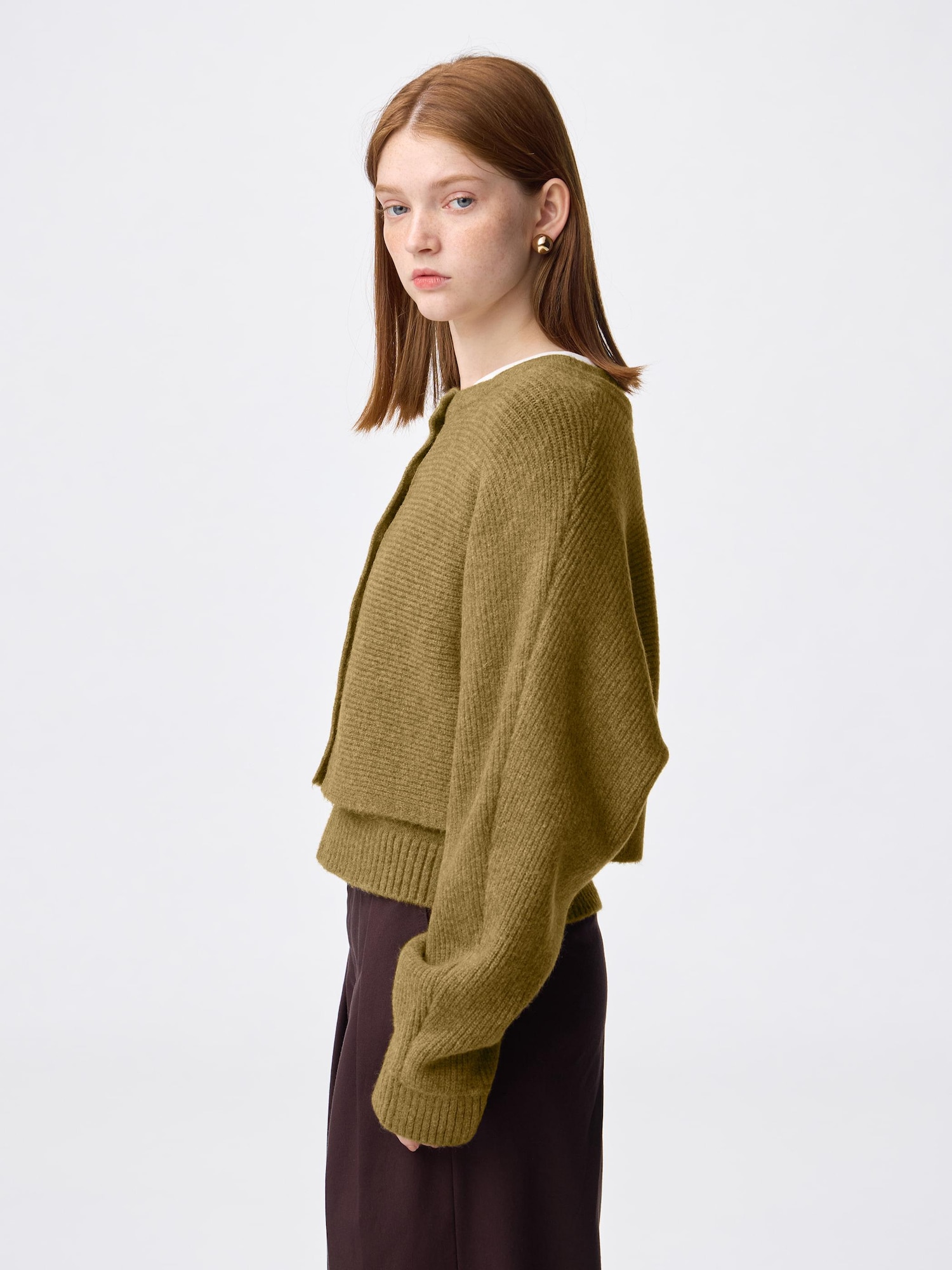 Puff Knit 2 Piece Cardigan | GU US