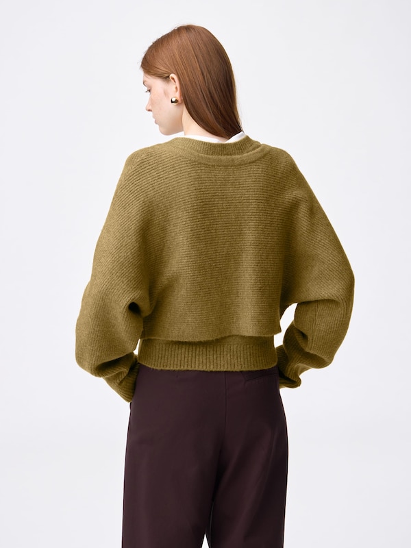 Puff Knit 2 Piece Cardigan