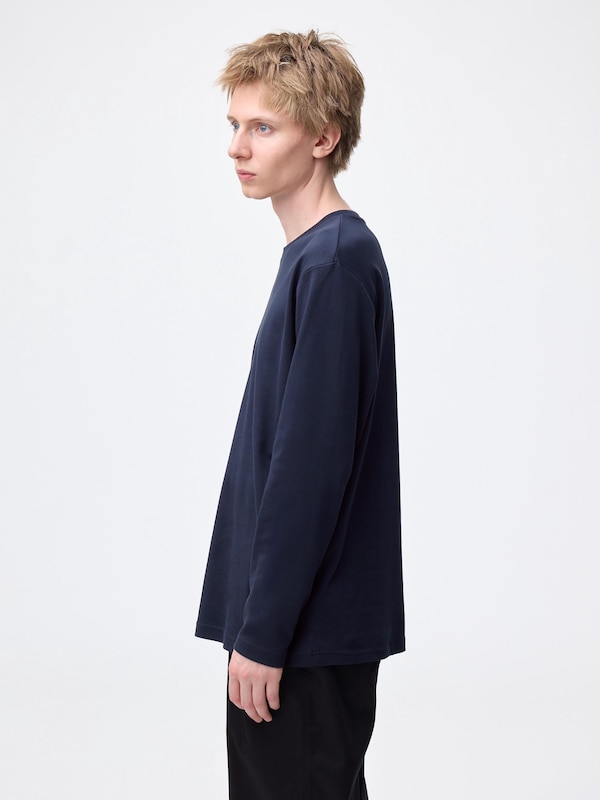 Soft Cotton Crew Neck T-Shirt | Long