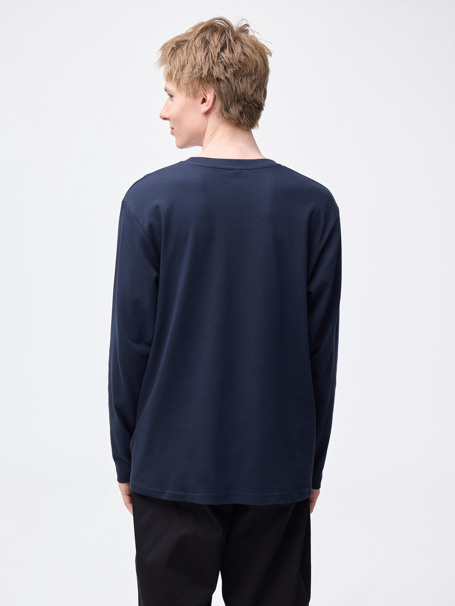 Soft Cotton Crew Neck T-Shirt | Long | GU US