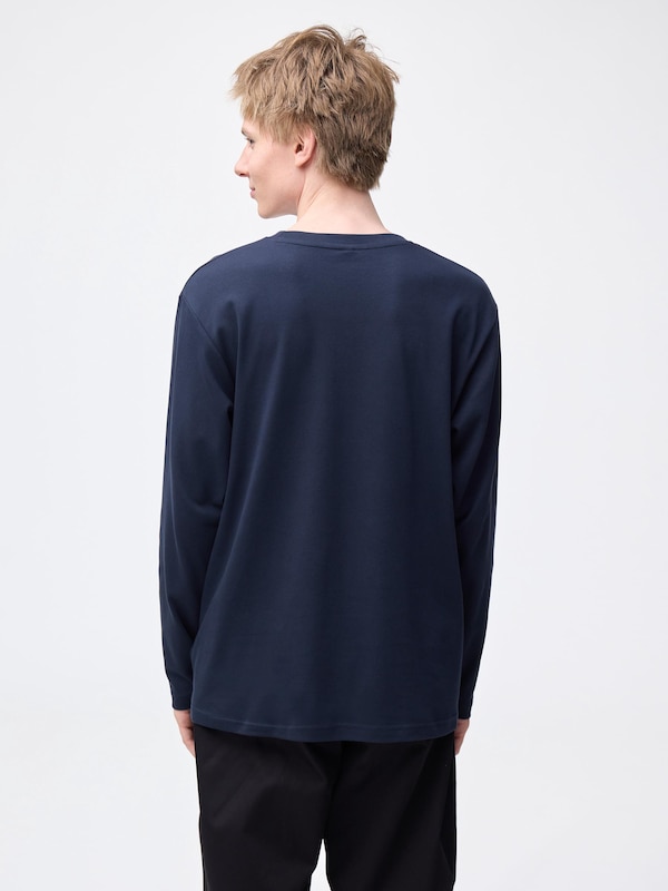 Soft Cotton Crew Neck T-Shirt | Long