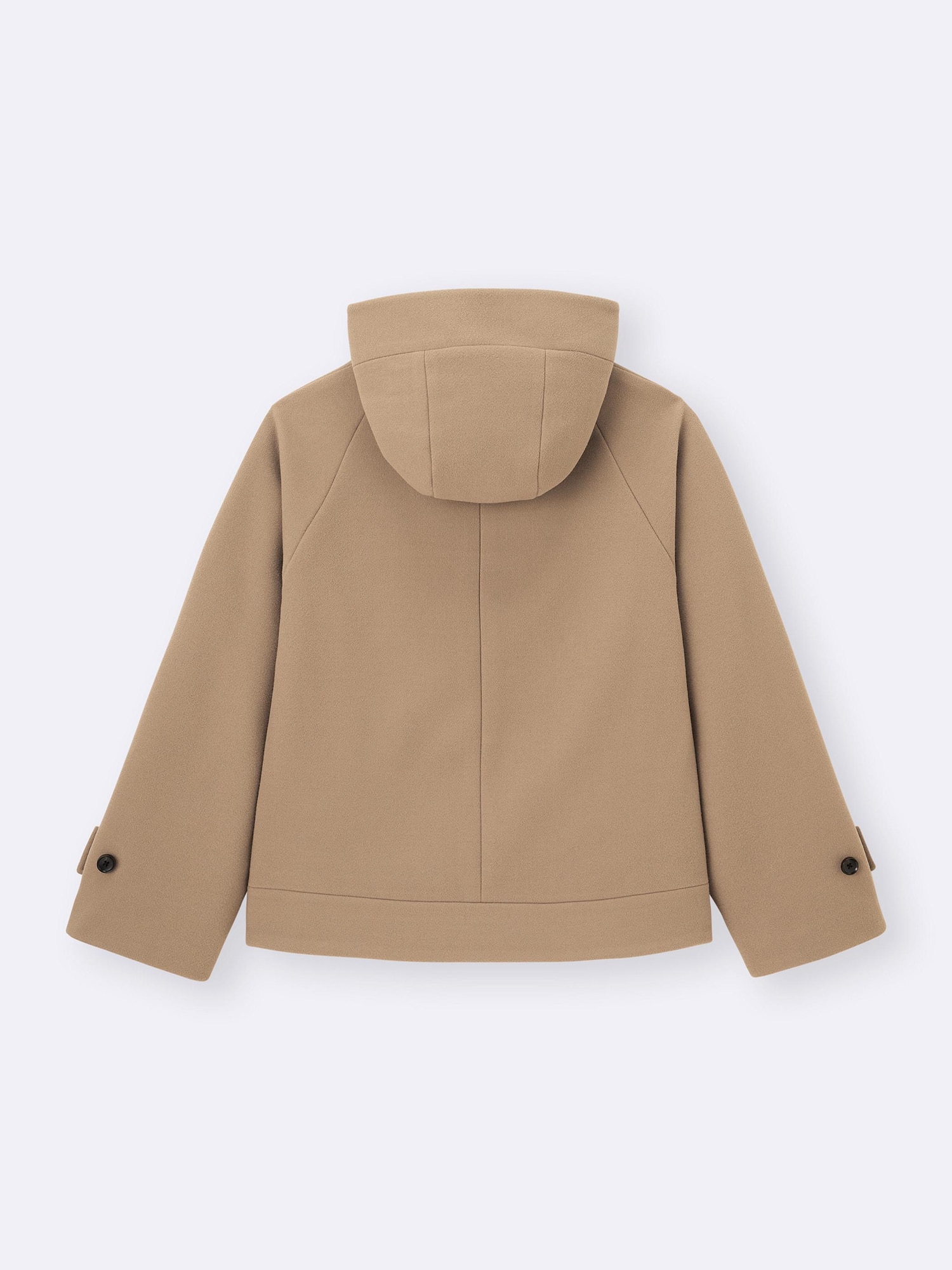 COZY MELTON Short Hoodie Coat | GU US