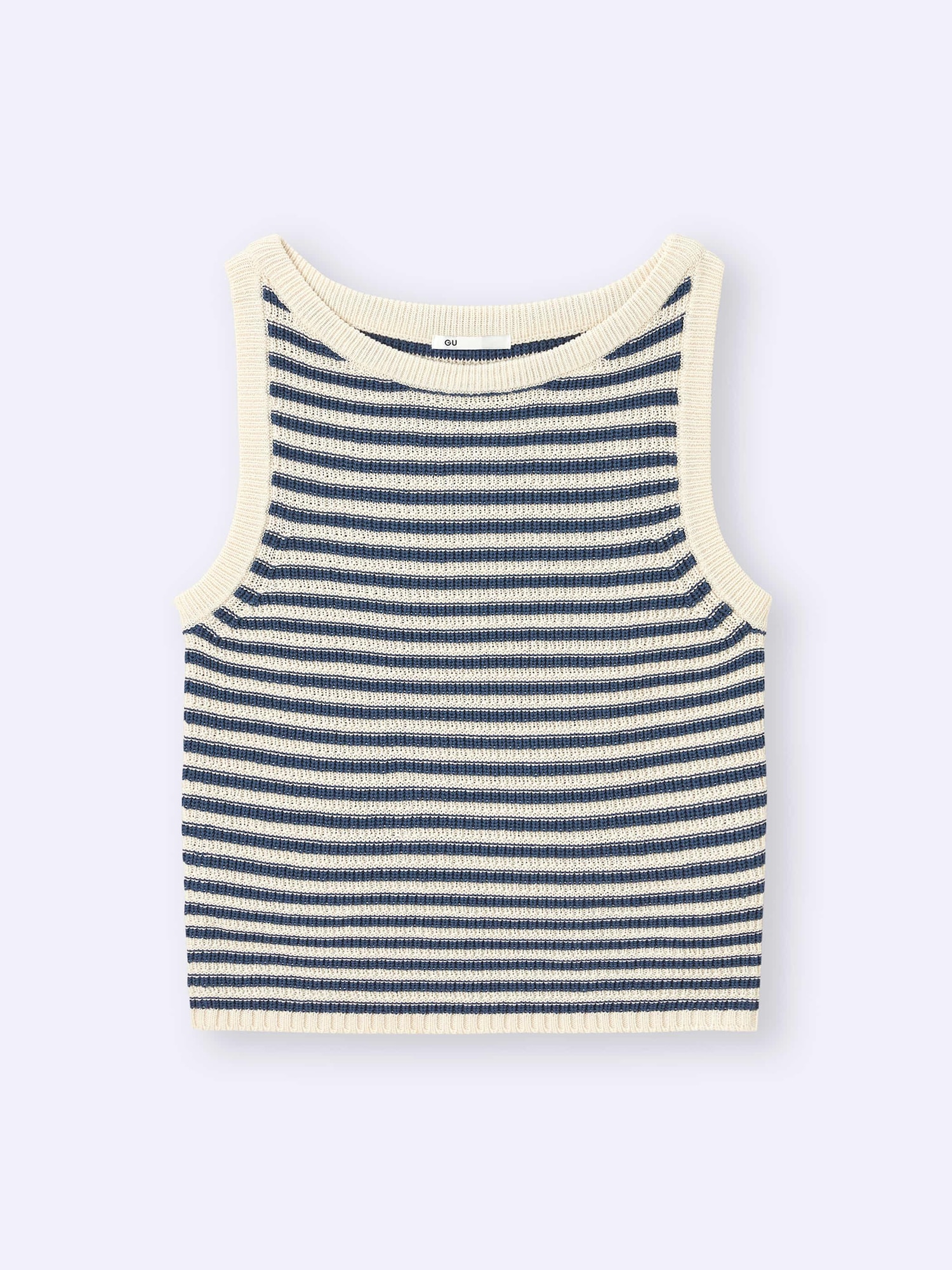 Textured Knitted Striped Tank Top | GU US