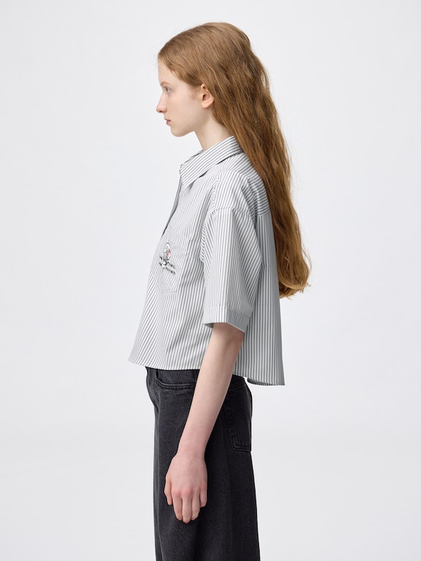 Striped Short Shirt | HalfSlv | Esther Bunny