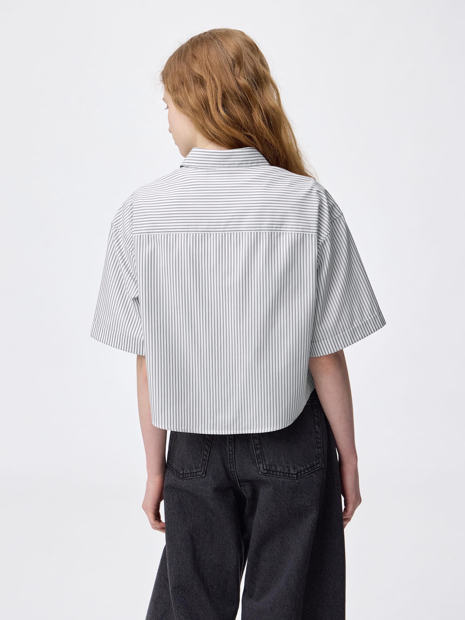 翠です。 Women's Striped Short Shirt | HalfSlv | Esther Bunny | GU US